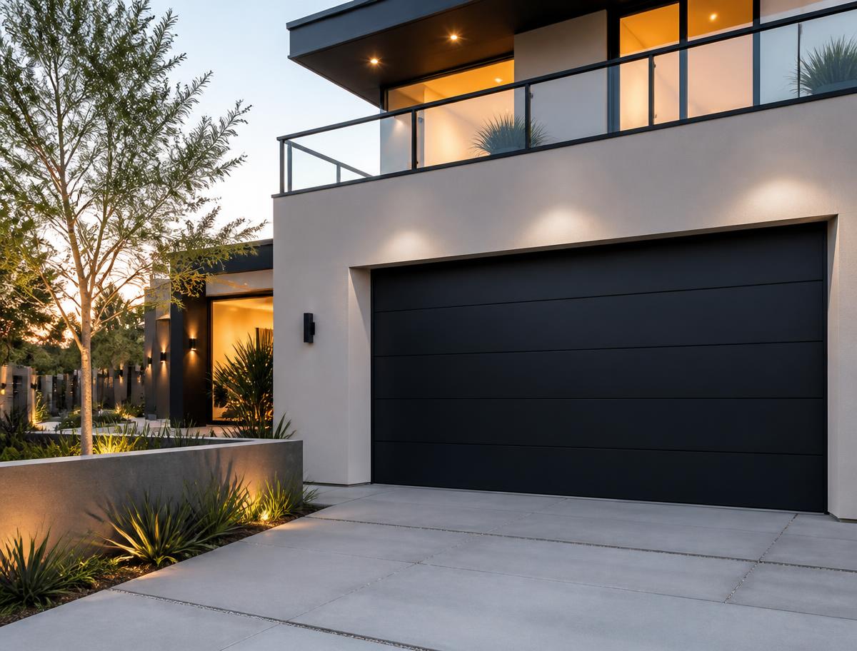 Puerta de garage residencial automatizada